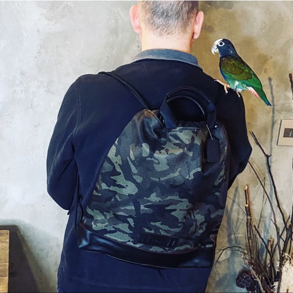 COACH TERRAIN DRAWSTRING BACKPACK WITH Camouflage print - Picture 5 of 8